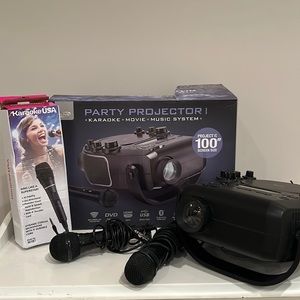 iLive Party Projector*Karaoke*Movie*Music System + EXTRA Microphone!!